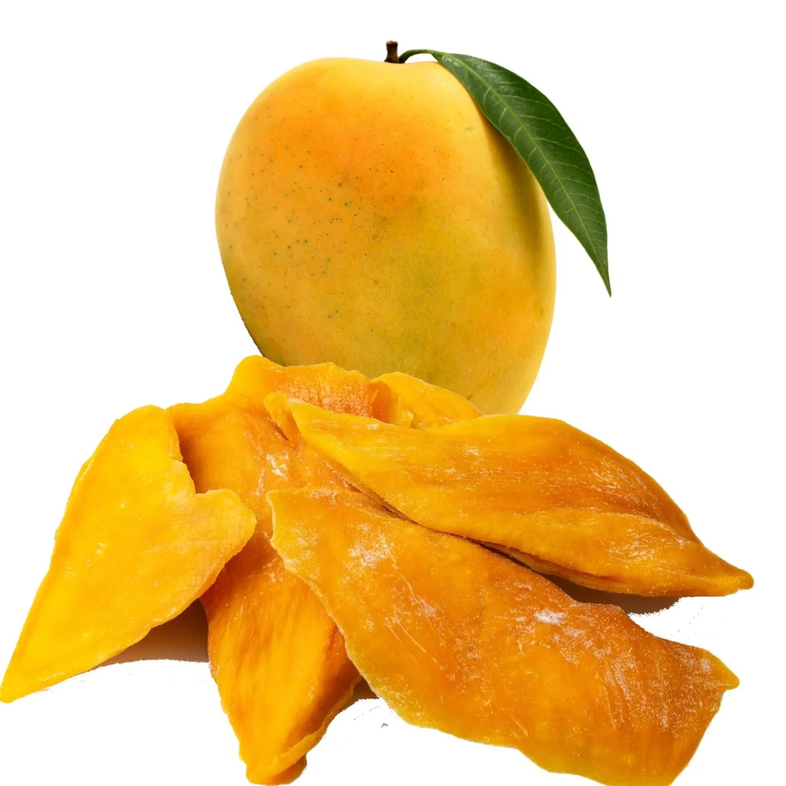 Sveži mango i sušene kriške manga